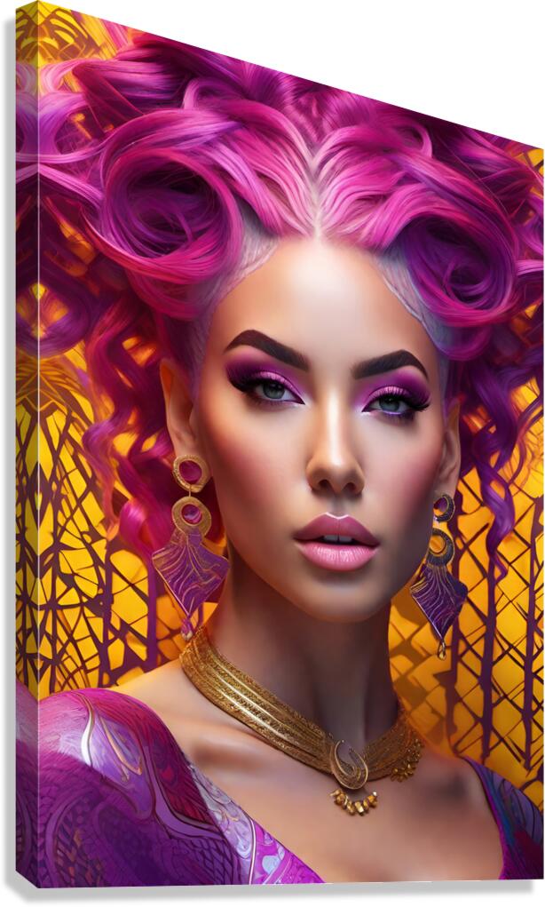 FASHION WOMAN PORTRAIT   IMG 1833 Canvas Print