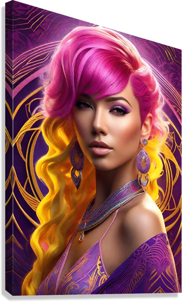 FASHION WOMAN PORTRAIT   IMG 1824 Canvas Print