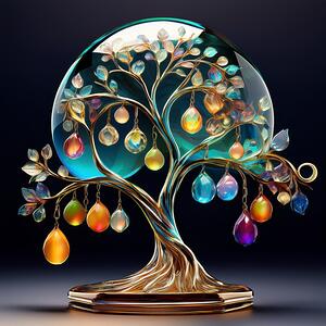 A tree from the world of gemstones