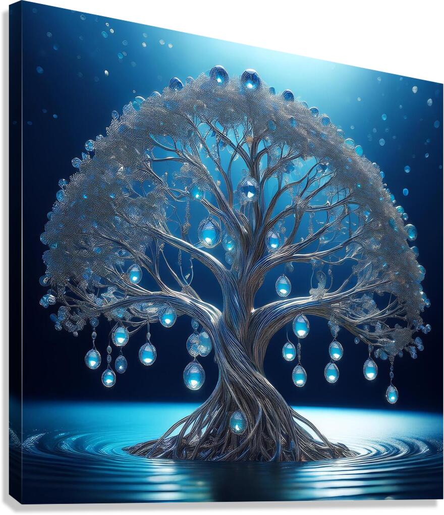 Moon tree  Canvas Print