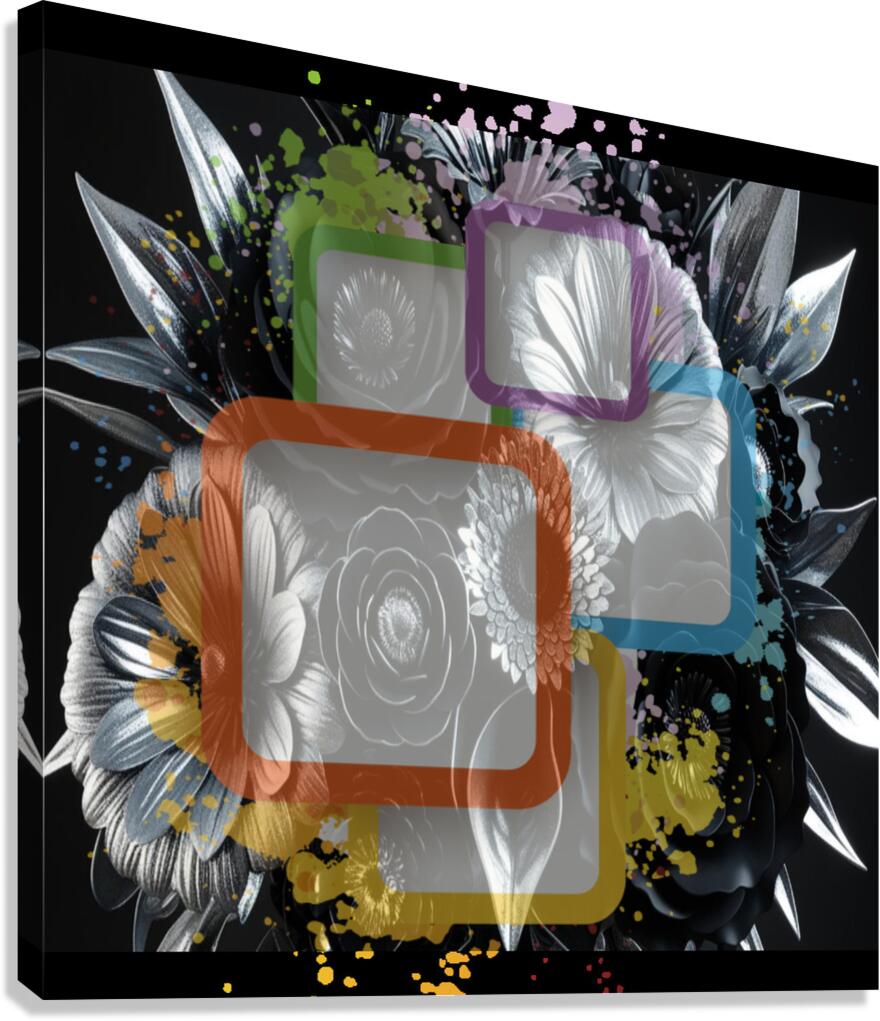 Is the picture really within the frame...   Canvas Print
