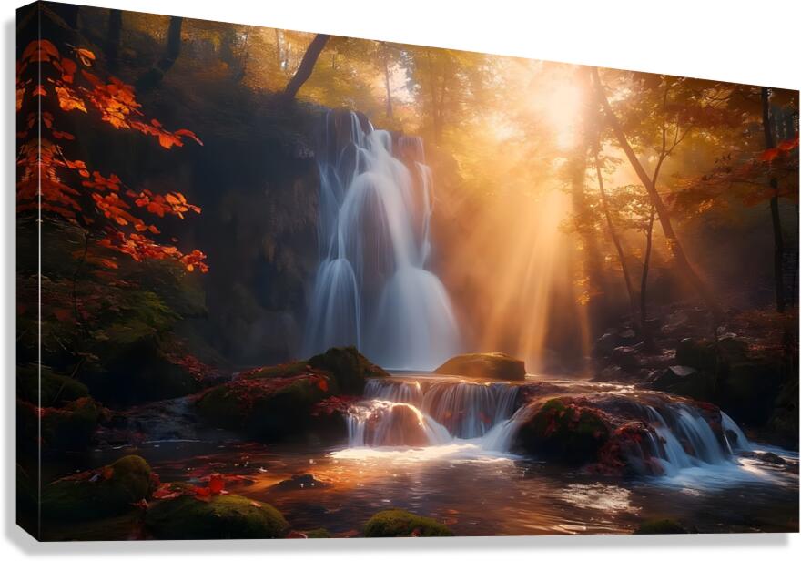 Golden rays  Canvas Print