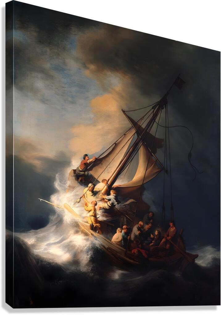 The Storm on the Sea of Galilee   Canvas Print