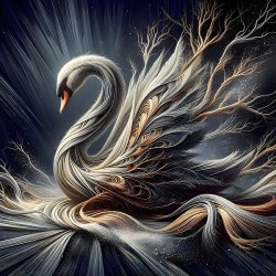 Dawn of swan