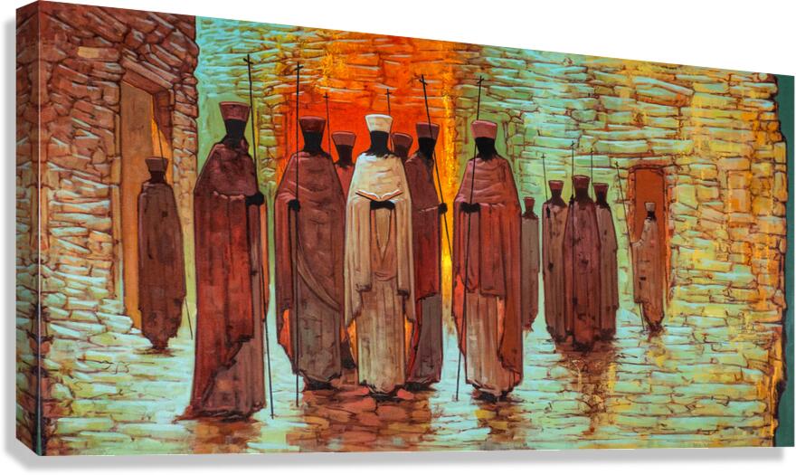 Procession of the Saints 14 priests Canvas Print