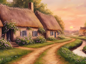 The old house - thatched roof