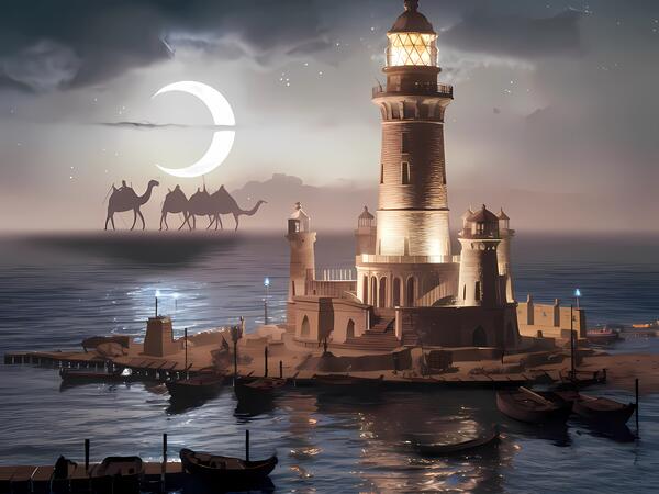 Alexandria Lighthouse Print