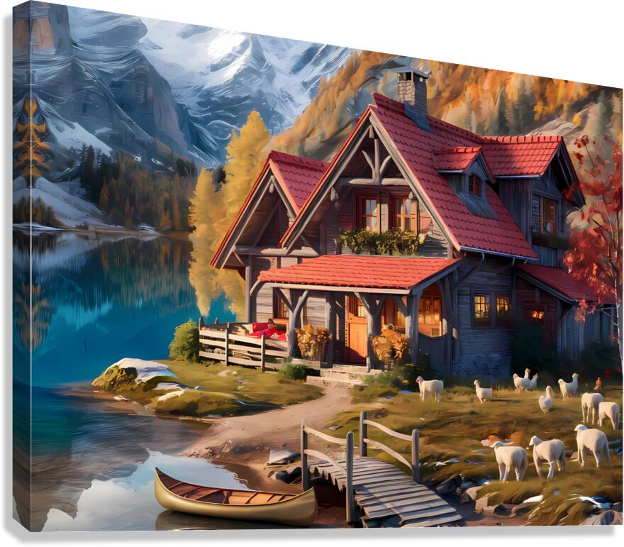 the Home - Home river Canvas Print