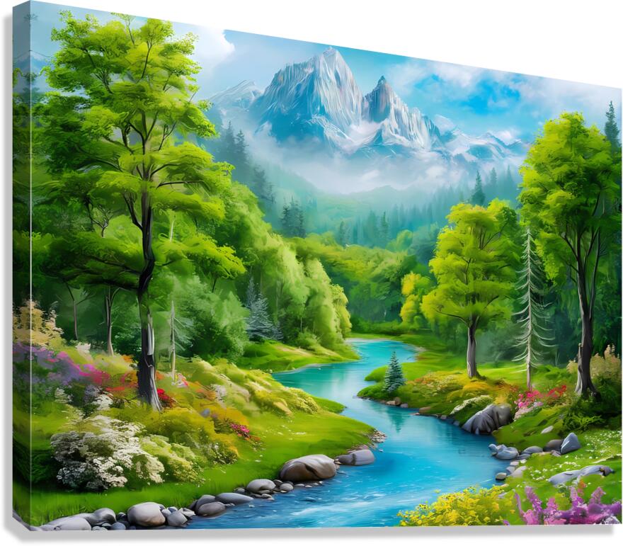  The tranquil landscape  - picturesque. Canvas Print