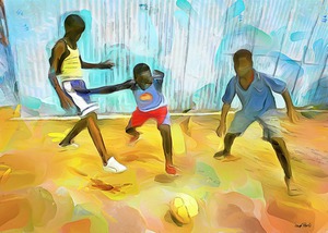 CARIBBEAN SCENES - SMALL GOAL IN DE STREET