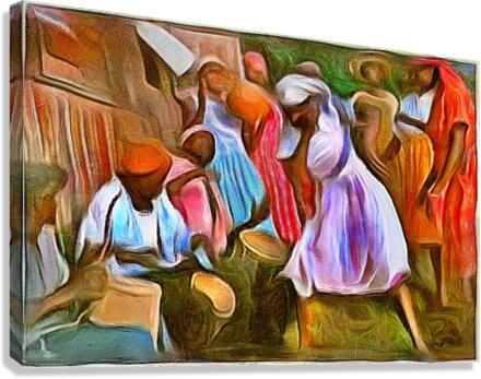 bongo drum rhythm Canvas Print