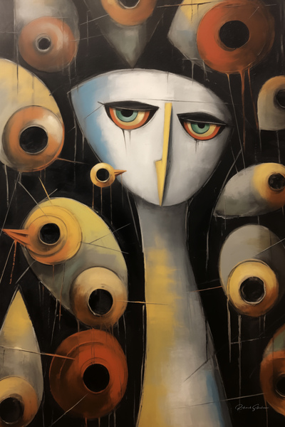 Enigmatic Watcher Print