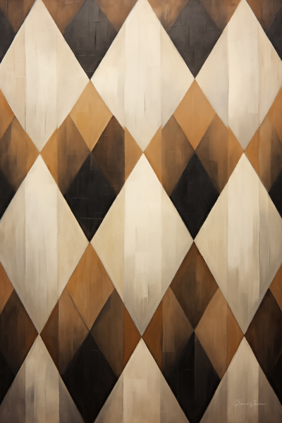 Espresso Diamond Print