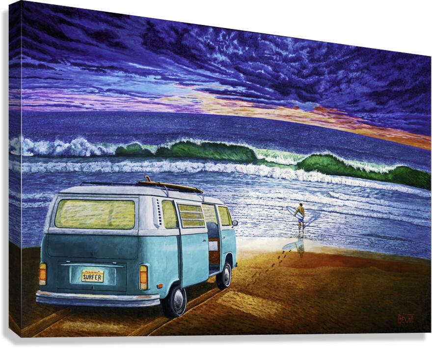 Twilight Surf Canvas Print
