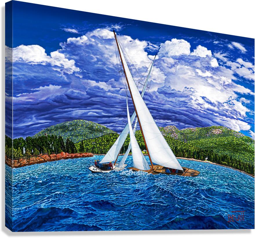 Dueling Sails Canvas Print