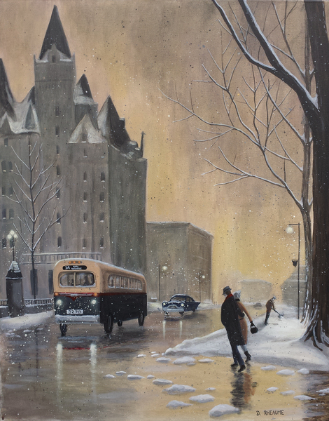 Chateau Laurier Ottawa Evening by Dave Rheaume