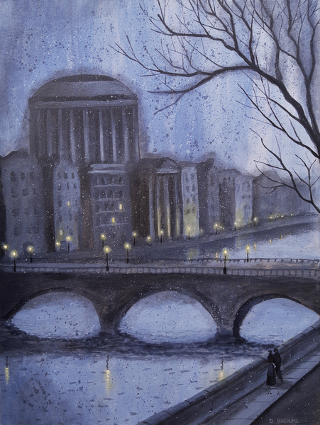 Dublin Ireland by Night by Dave Rheaume