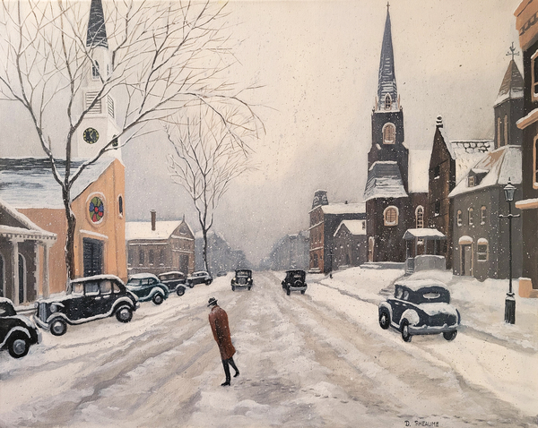 Snow on Main Street by Dave Rheaume