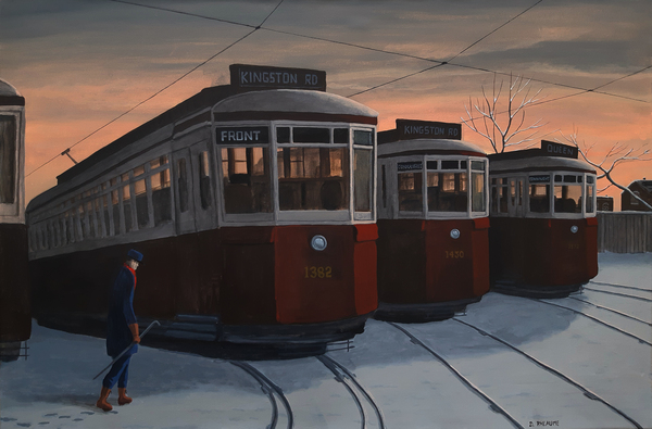 The Streetcar Yard Toronto 1950s by Dave Rheaume