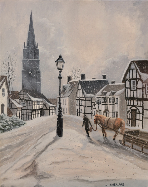 Weobley England in Winter by Dave Rheaume