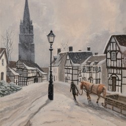 Weobley England in Winter