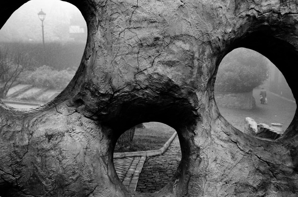 Three Holes and Fog by Eddie Ferr