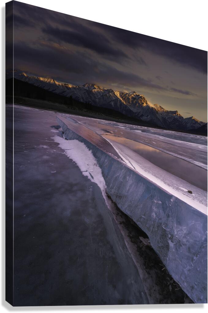 Fractured Lake Canvas Print