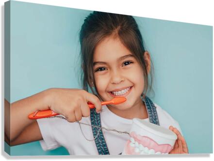 Teeth Care Canvas Print