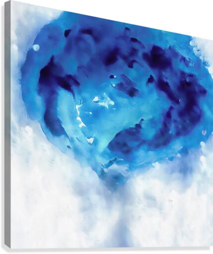 Abime Bleu Canvas Print