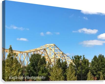 Yellow Bridge  Canvas Print
