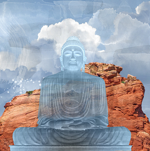 RED ROCKS BLUE BUDDHA