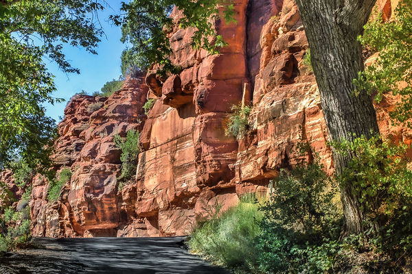 OAK CREEK CANYON ROADWAY Print