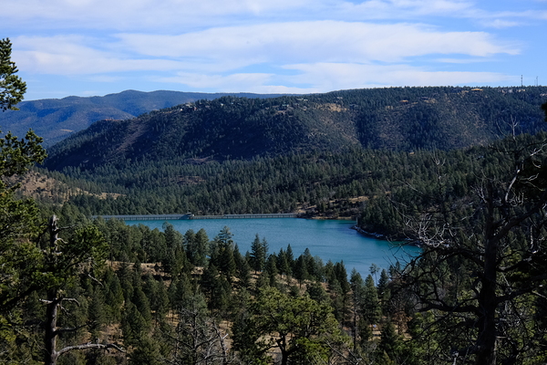 Grindstone Lake Dam in Ruidoso - NM Print