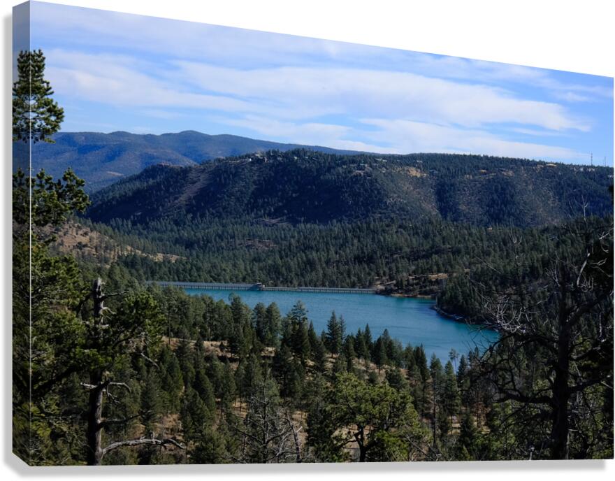 Grindstone Lake Dam in Ruidoso - NM Canvas Print