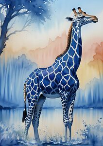 BLUE GIRAFE