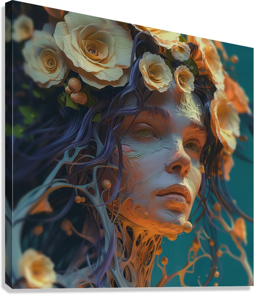 THE WHITE QUEEN Canvas Print