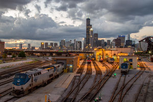Chicago Skyline Dusk 2886