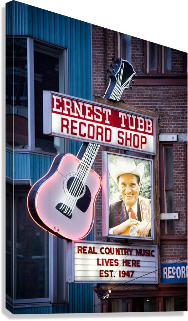 Ernest Tubb Record Shop 8709 Canvas Print