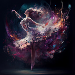 Magical dancer in motion  1