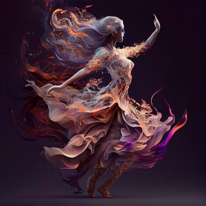 Magical dancer in motion  3