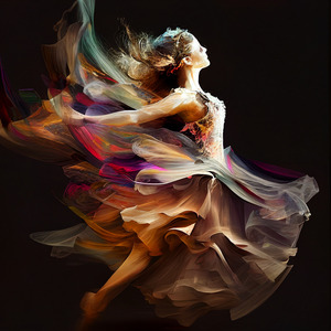 Magical dancer in motion  4