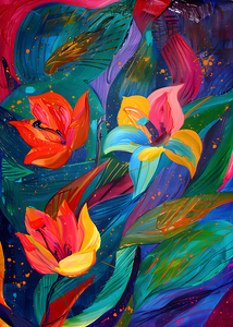 Abstract Flowers 353