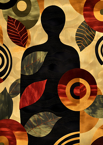 Abstract Flowers Woman 202