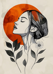 Abstract Flowers Woman 167