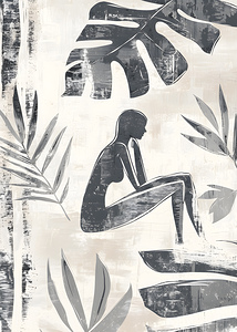 Abstract Flowers Woman 233