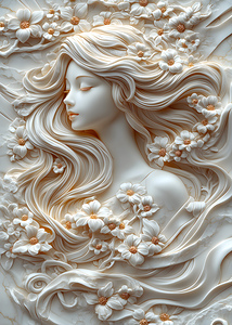Abstract Flowers Woman 92