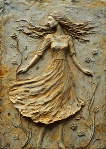 Abstract Flowers Woman 29