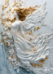 Abstract Flowers Woman 28