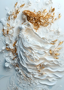 Abstract Flowers Woman 152