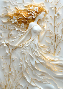 Abstract Flowers Woman 101